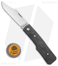 Jack Wolf Knives Sharpshooter Jack Slip Joint Knife Black Micarta (3" Satin) -Knives Shop Jack Wolf Knives Sharpshooter Jack Black Micarta Slipjoint 2in Satin BHQ 141933 td size