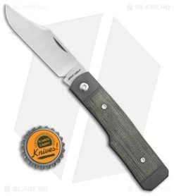Jack Wolf Knives Sharpshooter Jack Slip Joint Knife OD Green Micarta (3" Satin) -Knives Shop Jack Wolf Knives Sharpshooter Jack OD Green Micarta Slipjoint 2in Satin BHQ 141931 td size