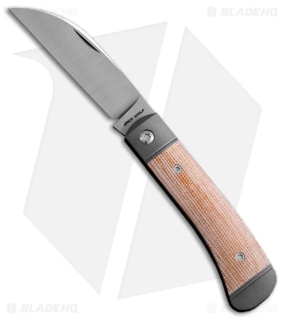 Jack Wolf Knives Venom Jack Slip Joint Knife Natural Micarta (3" Satin) 3 Jack Wolf Knives Venom Jack Slip Joint Knife Natural Micarta (3" Satin)