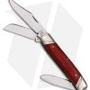 Katz Knives Stockman Clip Point Pocket Knife 3.6" Cherry Wood SCLCW -Knives Shop Katz Knives Stockman Clip Point Cherry Wood BHQ 55756 er