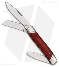 Katz Knives Stockman Drop Point Pocket Knife 3.6" Cherry Wood SDPCW