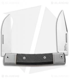 LionSteel BestMan 2-Bladed Traditional Knife Carbon Fiber (2.88" Satin)
