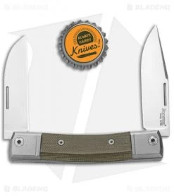 LionSteel BestMan 2-Bladed Traditional Knife Green Micarta (2.88" Satin) BHQ -Knives Shop LionSteel BestMan 2 Bladed Tradition SJ Green Micarta Satin BM13 CVG BHQ 94386 jr bottlecap