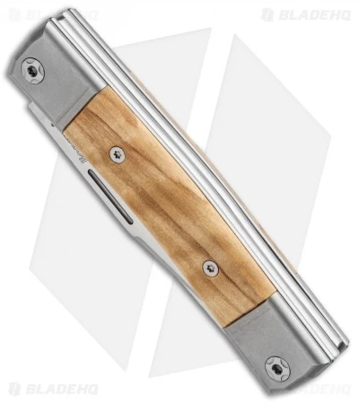 LionSteel BestMan 2-Bladed Traditional Slip Joint Knife Olive Wood (2.88" Satin) 4 LionSteel BestMan 2-Bladed Traditional Slip Joint Knife Olive Wood (2.88" Satin) - Image 2