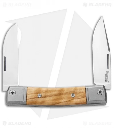 LionSteel BestMan 2-Bladed Traditional Slip Joint Knife Olive Wood (2.88" Satin) 3 LionSteel BestMan 2-Bladed Traditional Slip Joint Knife Olive Wood (2.88" Satin)