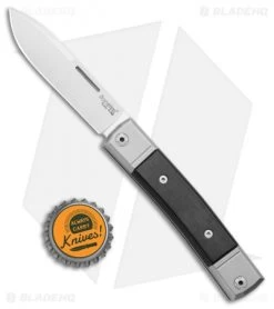 LionSteel BestMan 2 Drop Point Traditional Slip Joint Knife Ebony Wood -Knives Shop LionSteel BestMan 2 DP Traditional SJ Ebony Wood BM2 EB BHQ 109498 jr bottlecap