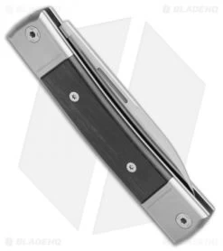 LionSteel BestMan 2 Drop Point Traditional Slip Joint Knife Ebony Wood -Knives Shop LionSteel BestMan 2 DP Traditional SJ Ebony Wood BM2 EB BHQ 109498 jr side