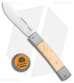 LionSteel BestMan 2 Drop Point Traditional Slip Joint Knife Olive Wood -Knives Shop LionSteel BestMan 2 DP Traditional SJ Olive Wood BM2 UL BHQ 109496 jr bottlecap