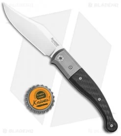 LionSteel Gitano Traditional Slip Joint Knife Carbon Fiber/Ti (3.25" Satin) -Knives Shop LionSteel Gitano Traditional SJ CF Ti Satin BHQ 101983 jr bottlecap