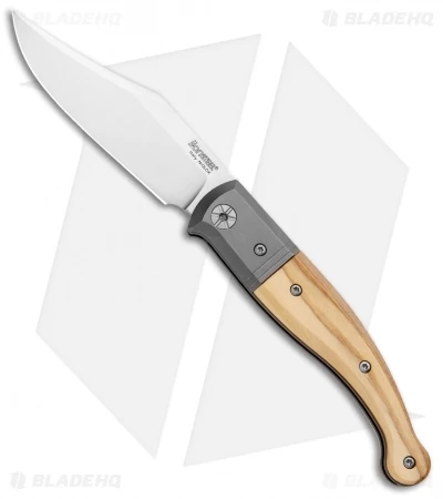 LionSteel Gitano Traditional Slip Joint Knife Olive Wood/Ti (3.25" Satin) 3 LionSteel Gitano Traditional Slip Joint Knife Olive Wood/Ti (3.25" Satin)