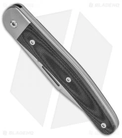 LionSteel Jack Slip Joint Knife One Function Black G-10 (3" Satin M390) -Knives Shop LionSteel Jack M390 Clip Blade SJ Ti Liner Black G 10 BHQ 125724 jr spine