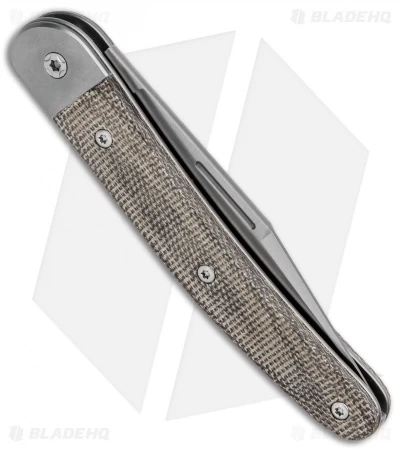 LionSteel Jack Slip Joint Knife One Function Green Micarta (3" Satin M390) 5 LionSteel Jack Slip Joint Knife One Function Green Micarta (3" Satin M390) - Image 3