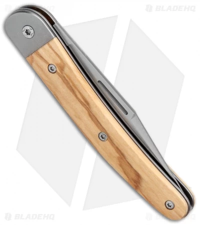 LionSteel Jack Slip Joint Knife One Function Olive Wood (3" Satin M390) 5 LionSteel Jack Slip Joint Knife One Function Olive Wood (3" Satin M390) - Image 3
