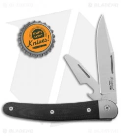 LionSteel Jack Slip Joint Knife Two Function Black G-10 (3" Satin M390) -Knives Shop LionSteel Jack Screwdriver SJ Ti Liner Black G 10 BHQ 125729 jr bottlecap