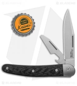 LionSteel Jack Slip Joint Knife Two Function Carbon Fiber (3" Satin M390) -Knives Shop LionSteel Jack Screwdriver SJ Ti Liner CF BHQ 125730 jr bottlecap