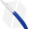 Maserin E.D.C. Gentleman Slip Joint Knife Blue Micarta (3.25" Satin) -Knives Shop Maserin EDC Slip Joint Knife Blue Micarta 164MCB BHQ 98628 ns