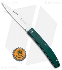 Maserin E.D.C. Gentleman Slip Joint Knife Green Micarta (3.25" Satin) -Knives Shop Maserin EDC Slip Joint Knife Green Micarta 164MCV BHQ 98626 ns bottlecap