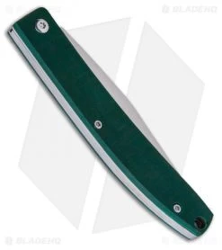 Maserin E.D.C. Gentleman Slip Joint Knife Green Micarta (3.25" Satin) -Knives Shop Maserin EDC Slip Joint Knife Green Micarta 164MCV BHQ 98626 ns side