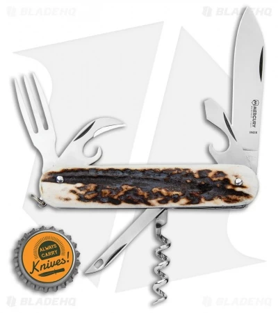 Mercury 7-in-1 Multi-Purpose Penknife Stag (3" Polish) 913-6DC 6 Mercury 7-in-1 Multi-Purpose Penknife Stag (3" Polish) 913-6DC - Image 4