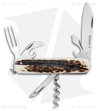 Mercury 7-in-1 Multi-Purpose Penknife Stag (3" Polish) 913-6DC 3 Mercury 7-in-1 Multi-Purpose Penknife Stag (3" Polish) 913-6DC