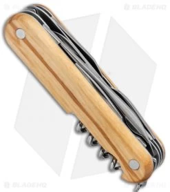 Mercury 9-in-1 Multi-Purpose Knife Olive Wood (3" Polish) 913-8LC 8 Mercury 9-in-1 Multi-Purpose Knife Olive Wood (3" Polish) 913-8LC -Knives Shop Mercury Multi Purpose Wood Handle 913 8LC BHQ 124933 jr side