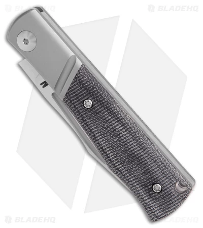 NotoriousEDC Kingpin Slip Joint Knife Black Micarta (2.8" Satin) 4 NotoriousEDC Kingpin Slip Joint Knife Black Micarta (2.8" Satin) - Image 2