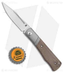 NotoriousEDC Kingpin Slip Joint Knife OD Green Micarta (2.8" Satin) -Knives Shop NotoriousEDC Kingpin SJ Knife OD Green Micarta Satin BHQ 179185 jr bottlecap