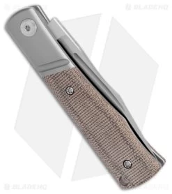 NotoriousEDC Kingpin Slip Joint Knife OD Green Micarta (2.8" Satin) -Knives Shop NotoriousEDC Kingpin SJ Knife OD Green Micarta Satin BHQ 179185 jr side