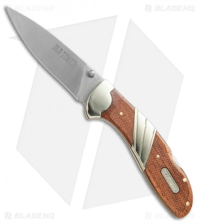 Old Timer Large Lockback Folding Knife Wood (3.3." Satin) 32OT 3 Old Timer Large Lockback Folding Knife Wood (3.3." Satin) 32OT