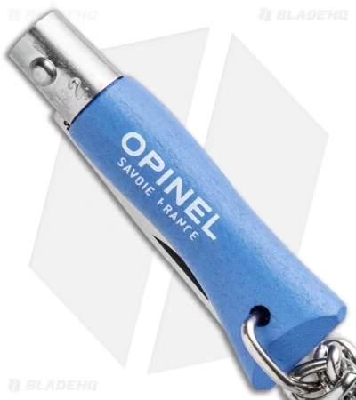 Opinel No. 2 Folding Knife Keychain Skyblue (1.38" Satin) 4 Opinel No. 2 Folding Knife Keychain Skyblue (1.38" Satin) - Image 2