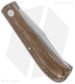 Pepe Jalomo Custom Large Trapper Green Micarta (2.6" Satin) -Knives Shop Pepe Jalomo Custom Large Trapper Green Micarta Satin BHQ 134014 jr side