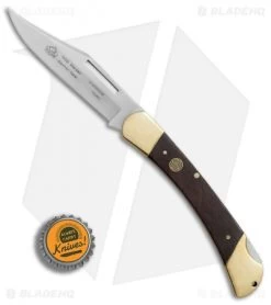 Puma SGB Warden Lockback Pocket Knife 4.875" Jacaranda Wood 6169620W -Knives Shop Puma SGB Warden Jacaranda Wood BHQ 60145 er bottlecap