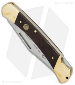 Puma SGB Warden Lockback Pocket Knife 4.875" Jacaranda Wood 6169620W -Knives Shop Puma SGB Warden Jacaranda Wood BHQ 60145 er spine