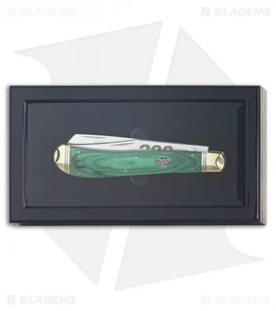 Remington 200th Anniversary Giant Trapper Pocket Knife 7.5" Green Pakkawood 4 Remington 200th Anniversary Giant Trapper Pocket Knife 7.5" Green Pakkawood - Image 2