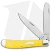 Old Timer Gunstock Trapper Knife 3.875" Yellow 94OTY -Knives Shop Schrade Old Timer Gunstock Trapper Yellow BHQ 22187 jr