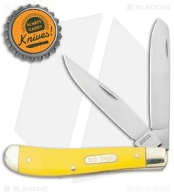 Old Timer Gunstock Trapper Knife 3.875" Yellow 94OTY 9 Old Timer Gunstock Trapper Knife 3.875" Yellow 94OTY -Knives Shop Schrade Old Timer Gunstock Trapper Yellow BHQ 22187 jr bottlecap