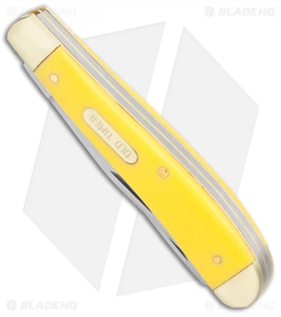 Old Timer Gunstock Trapper Knife 3.875" Yellow 94OTY 4 Old Timer Gunstock Trapper Knife 3.875" Yellow 94OTY - Image 2