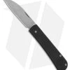 Serge Knife Co. Production Wharncliffe Slip Joint Black G10 (2.75" Stonewash)