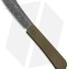 Serge Panchenko Custom Slip-Joint Cleaver Black/Green G-10 (2.6" Stonewash)