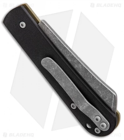 Serge Panchenko Custom Slip-Joint Cleaver Black/Green G-10 (2.6" Stonewash) 5 Serge Panchenko Custom Slip-Joint Cleaver Black/Green G-10 (2.6" Stonewash) - Image 3