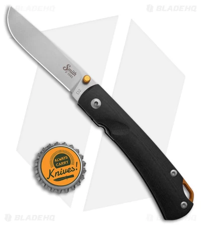 Smith & Sons OX Liner Lock Knife Black G-10/Gold Accents (3" Stonewash D2) 6 Smith & Sons OX Liner Lock Knife Black G-10/Gold Accents (3" Stonewash D2) - Image 4