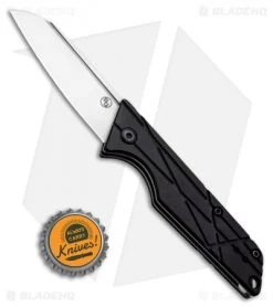 StatGear LEDGE Slip Joint Knife Black (2.625" Satin D2) -Knives Shop StatGear Ledge Slip Joint Knife Black 113BLK BHQ 97651 ns bottlecap
