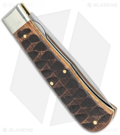 GEC #23 Pioneer Trapper Knife 4.5" Liner Lock Brazilian Cherry Beaver Tail 5 GEC #23 Pioneer Trapper Knife 4.5" Liner Lock Brazilian Cherry Beaver Tail - Image 3