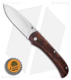 TuyaKnife MAS Martin Annegarn Streetlegal Slip Joint Knife Ironwood (3" Satin) -Knives Shop Tuya Knife MAS Martin Annegarn Streetlegal Knife Satin D2 BHQ 125871 LS Bottlecap