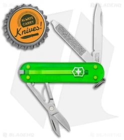 Victorinox Classic SD Green Tea Polymer (2.25" Stainless Steel) -Knives Shop Victorinox Classic SD Green Tea Satin BHQ 133849 jr bottlecap
