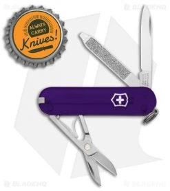 Victorinox Classic SD Persian Indigo Polymer (3.75" Stainless Steel) -Knives Shop Victorinox Classic SD Persian Indigo Satin BHQ 133846 jr bottlecap