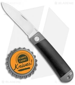 Wesn Goods The Henry Black G10 (2.25" Satin) -Knives Shop Wesn Goods The Henry Black G 10 Gray Satin WESN072 BHQ 121880 jr bottlecap