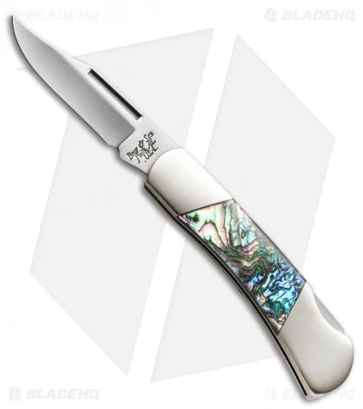 Bear & Son Cutlery Executive Lockback 3" Genuine Abalone AB26 3 Bear & Son Cutlery Executive Lockback 3" Genuine Abalone AB26