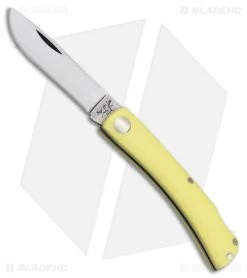 Bear & Son Farmhand Lockback Knife Yellow G-10 (2.75" Satin) C337L