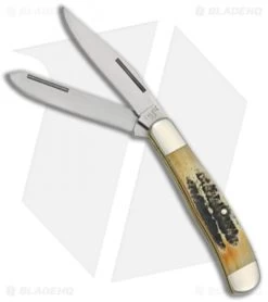 Bear And Son Little Trapper Slip Joint Knife 2.75" India Stag